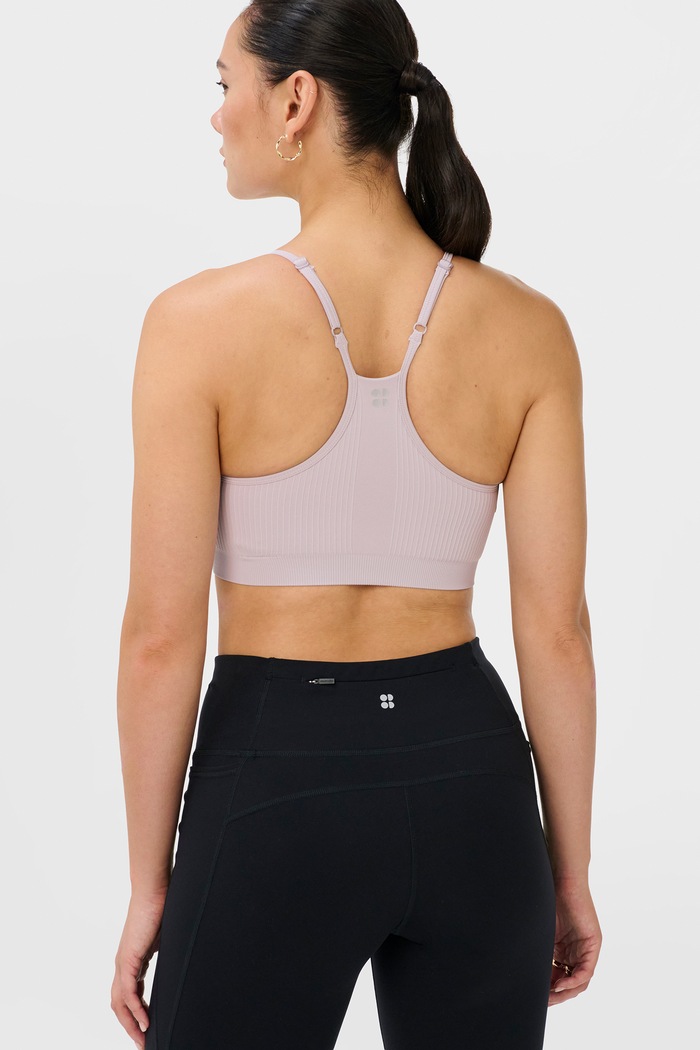 Sweaty Betty Biustonosz sportowy SB10808 fioletowy AW26