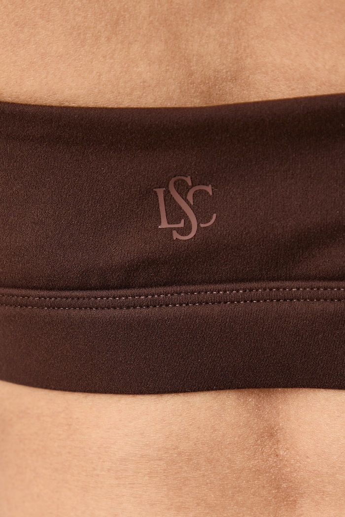Biustonosz sportowy HALTER BRA BRUN Le Privé brązowy LP00891