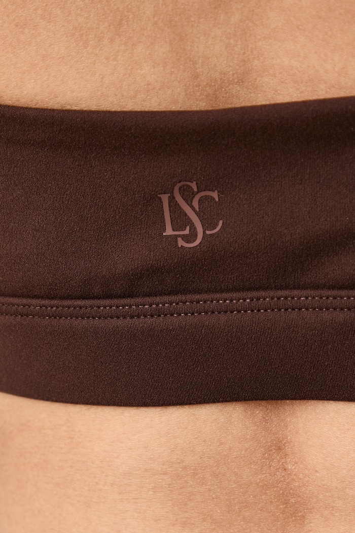 Biustonosz sportowy HALTER BRA BRUN Le Privé brązowy LP00891