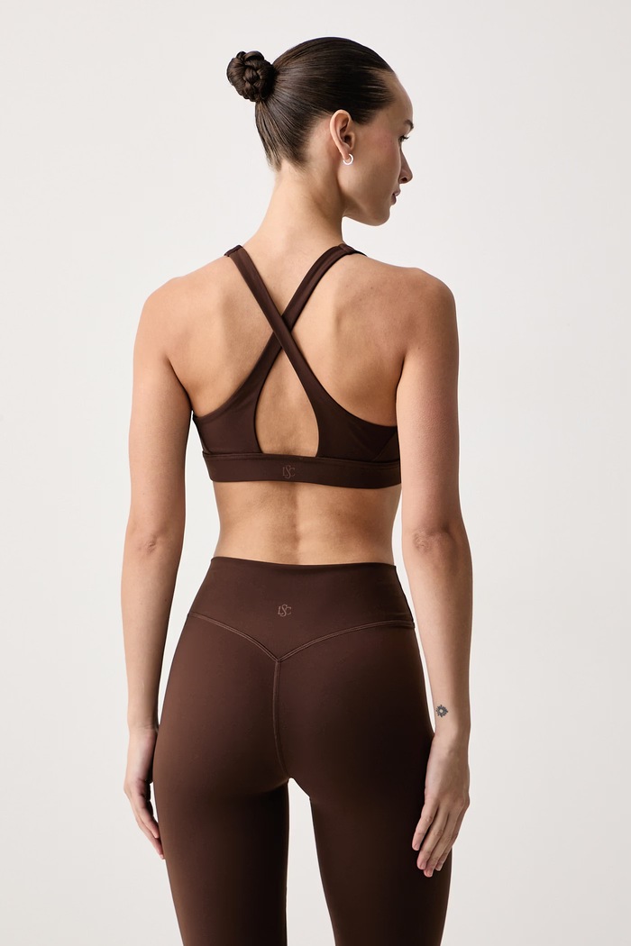 Odzież Le Privé Biustonosz sportowy LIFT BRA BRUN LP00893 brązowy