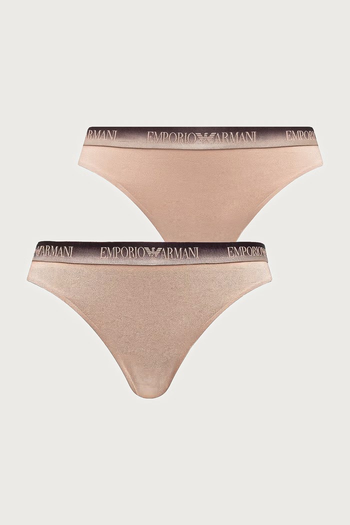 Emporio Armani Underwear Brazyliany damskie 2-pack beżowy EW005512.AF25572