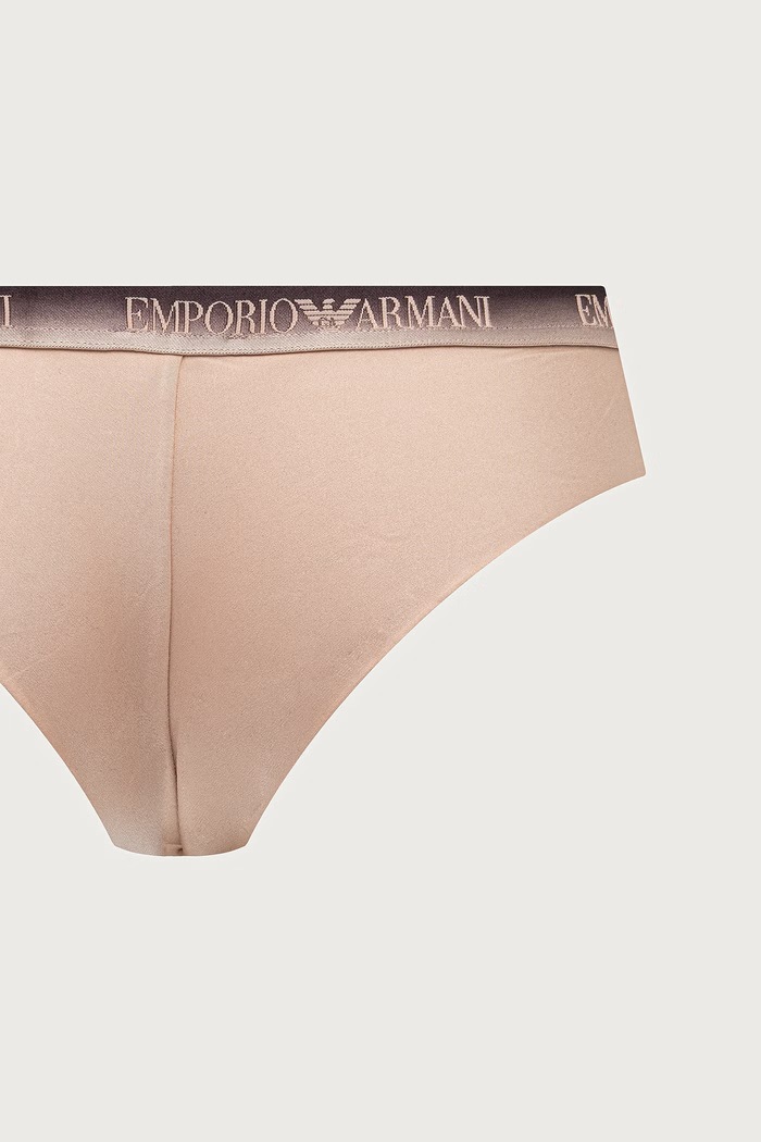 Brazyliany damskie 2-pack Emporio Armani Underwear beżowy EW005512.AF25572