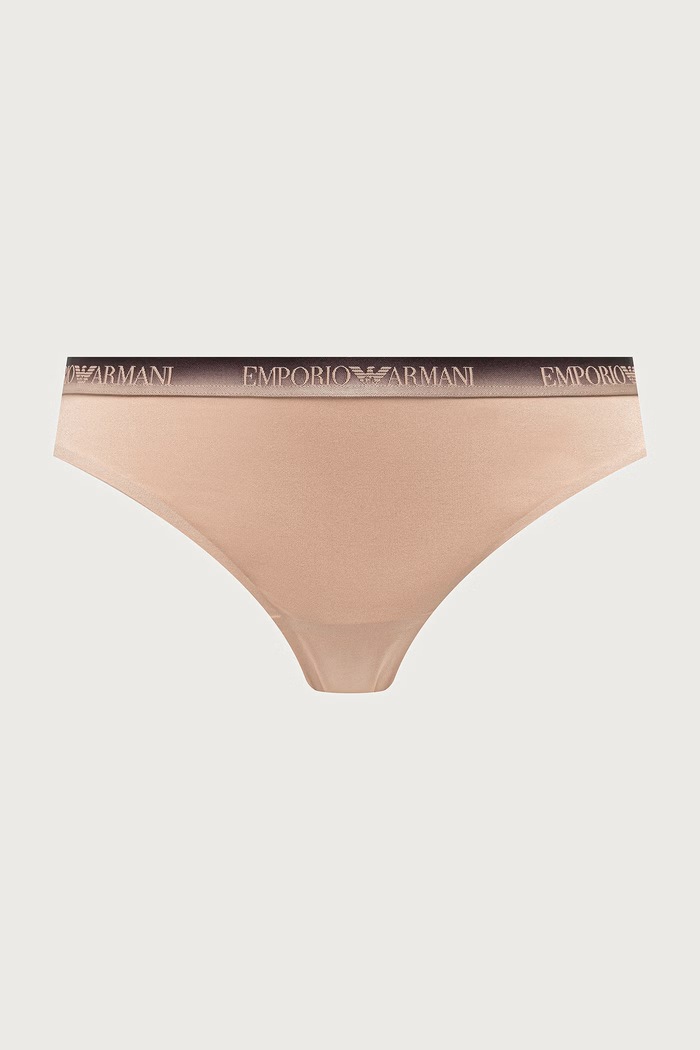 Emporio Armani Underwear Stringi damskie 2-pack EW000402.AF25572 beżowy AW26