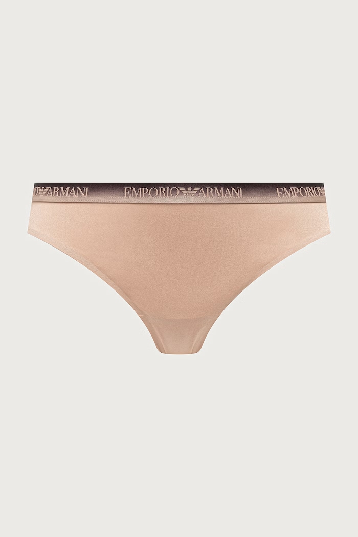 Emporio Armani Underwear Stringi damskie 2-pack EW000402.AF25572 beżowy AW26
