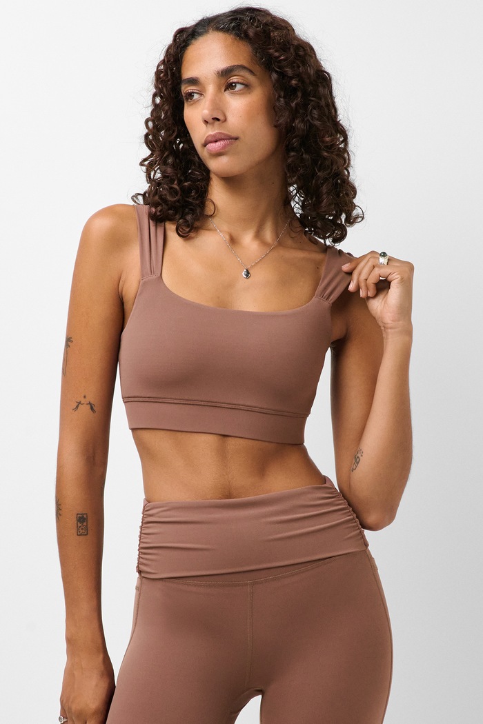 Sweaty Betty Biustonosz sportowy Ultimate brązowy SB10805