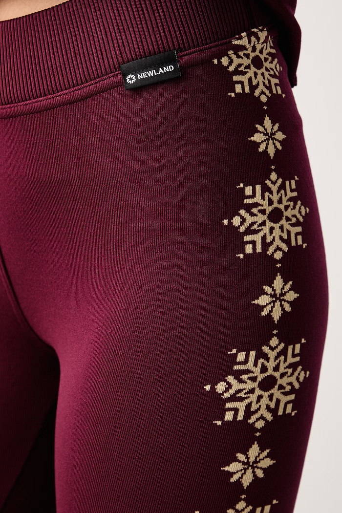 Legginsy funkcyjne damskie Amarae Newland bordowy N46909.305
