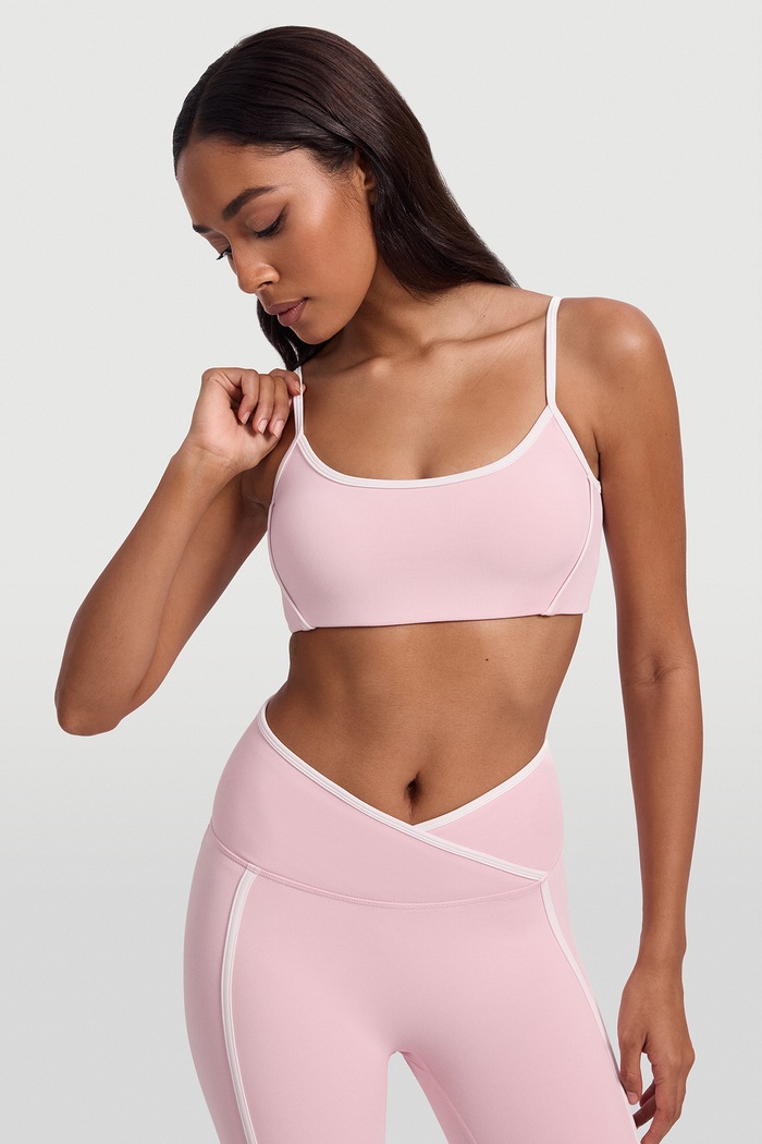 Biustonosz do jogi Contrast BetterMe BRA00037 różowy