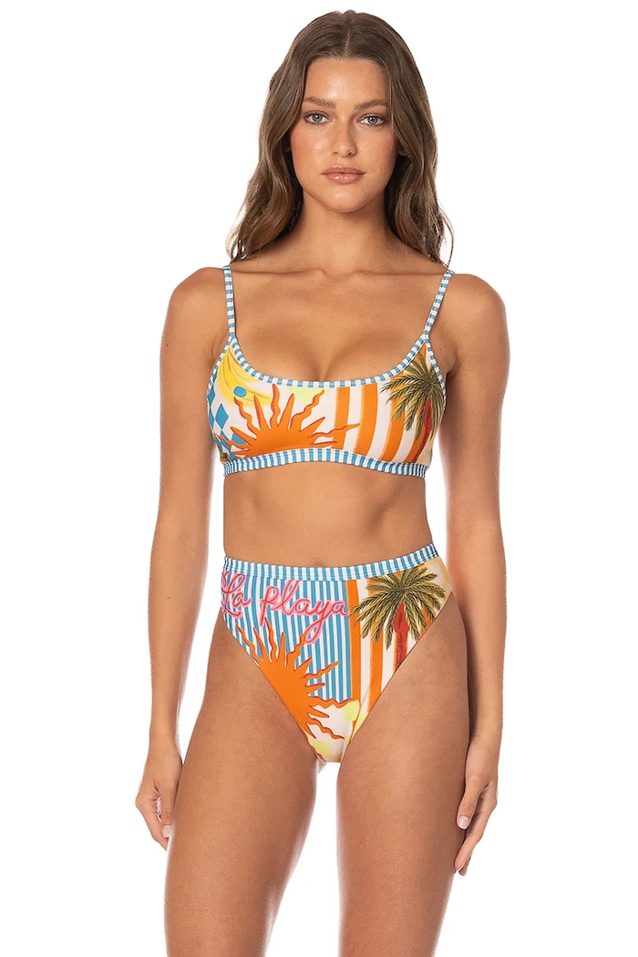 Maaji Grudnjak za kupanje za žene Beach Static Lane PT5429SBR002 plava AW26
