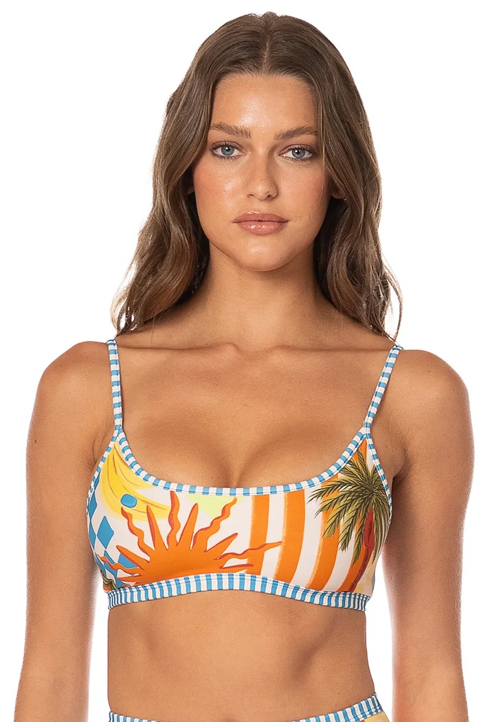 Grudnjak za kupanje za žene Beach Static Lane Maaji plava PT5429SBR002
