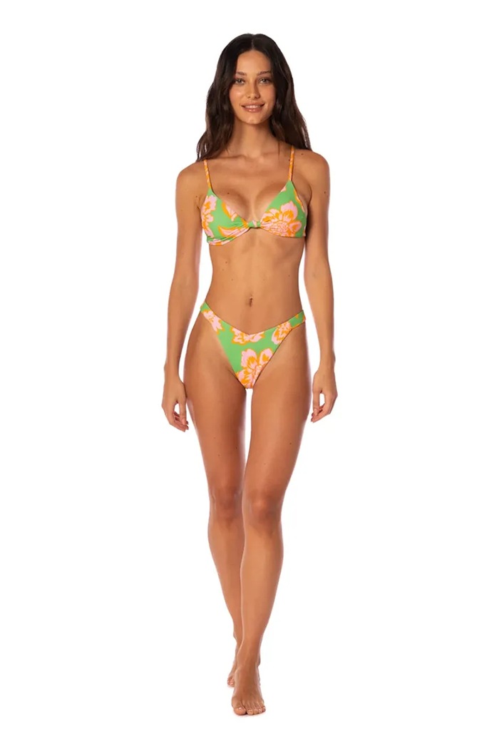 Odzież Maaji Figi kąpielowe damskie Sunset Petals Waikiki PT5373SDC500 zielony