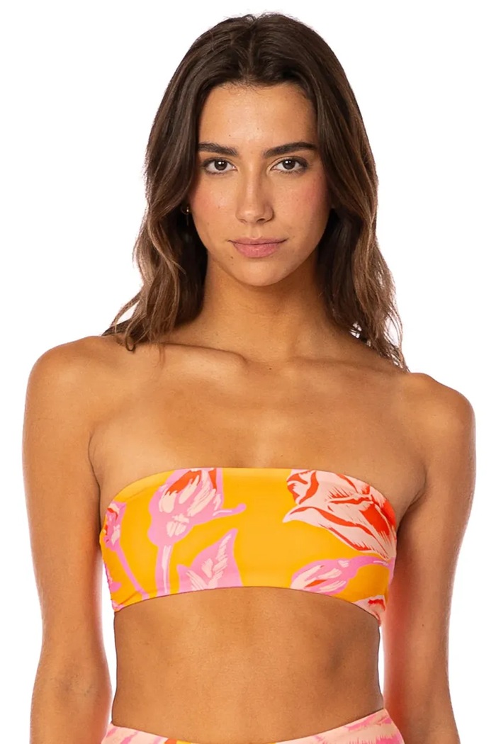 Top kąpielowy damski Golden Bloom Bryn Maaji PT5255SBA007 żółty