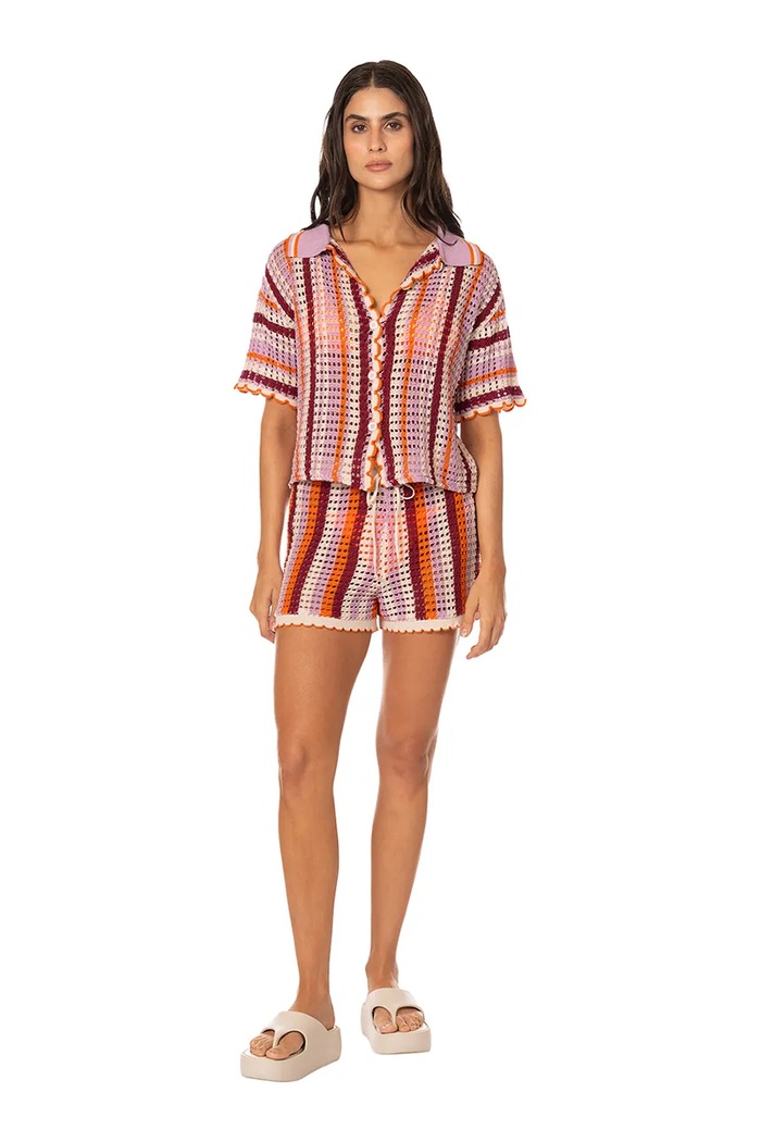 Odzież Maaji Szorty kąpielowe damskie Mystic Stripe Stefano PT3424CSH001 fioletowy
