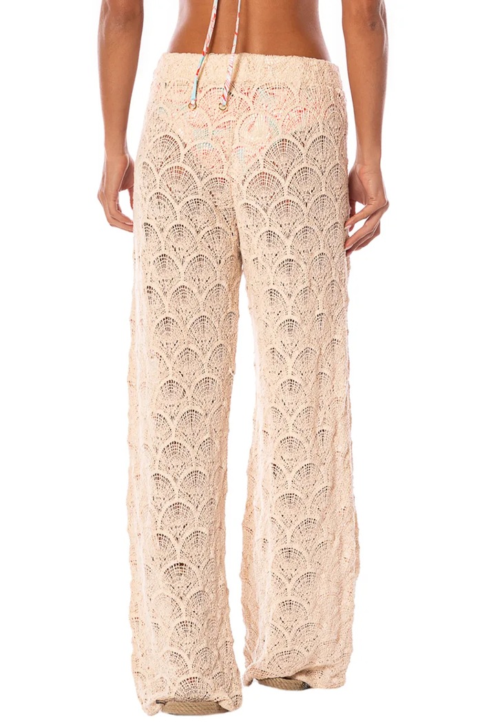 Maaji Spodnie plażowe damskie Wavy Shell Nellie PT2315CPA003 beżowy AW26