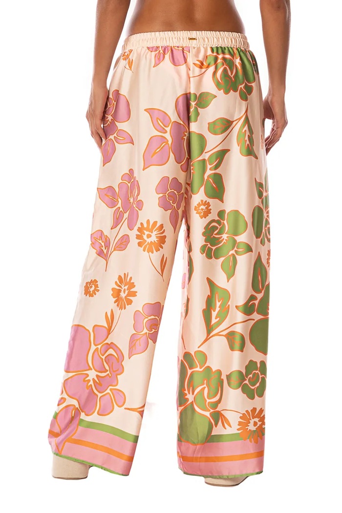 Maaji Spodnie plażowe damskie Floating Blooms Ophelia PT1836CPA005 beżowy AW26