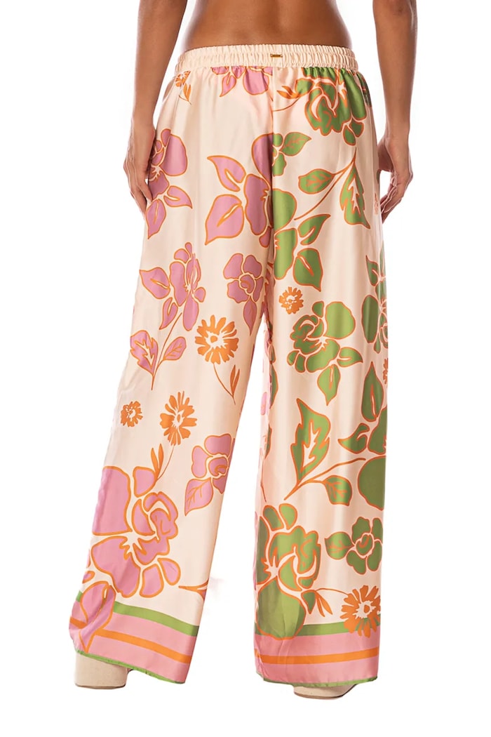 Maaji Spodnie plażowe damskie Floating Blooms Ophelia PT1836CPA005 beżowy AW26