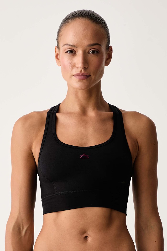 Devold Biustonosz sportowy z wełną merino Berle Merino czarny PDGO.296.200.A