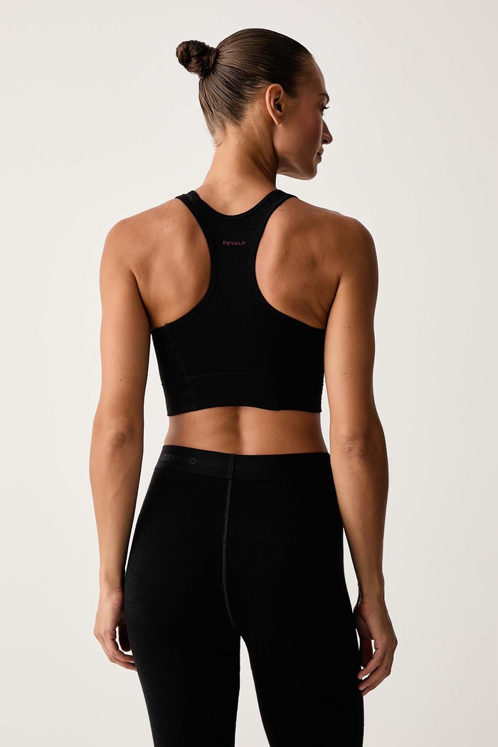 Odzież Devold Biustonosz sportowy z wełną merino Berle Merino PDGO.296.200.A czarny
