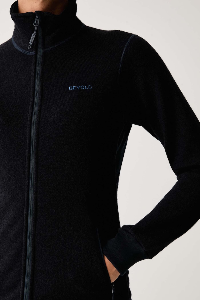 Bluza funkcyjna damska wełniana Thermo Wool Devold PDGO.278.471.A granatowy