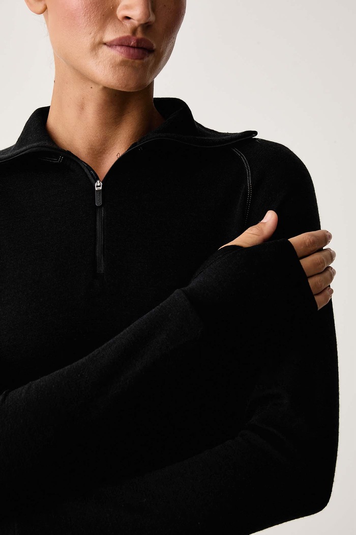 Longsleeve funkcyjny damski wełniany Expedition Merino Devold PDGO.155.244.A czarny