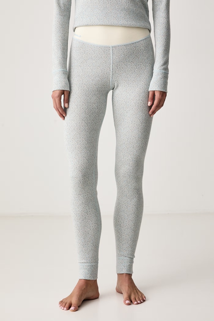 Devold Legginsy funkcyjne damskie z wełną merino Signature Silk niebieski PDGO.426.110.A