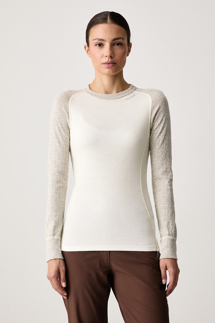 Devold Longsleeve funkcyjny damski z wełną merino Duo Active Merino beżowy PDGO.328.226.A