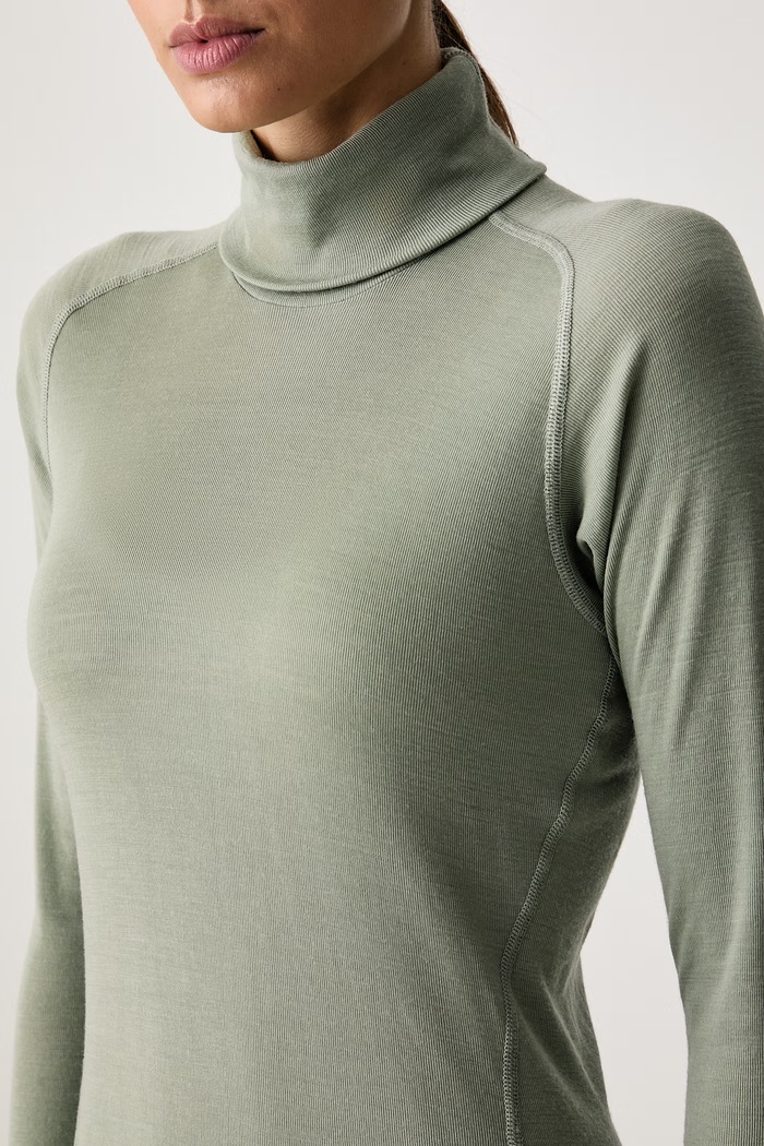 Longsleeve funkcyjny damski z wełny merino Adventure Merino Devold PDGO.245.236.A zielony