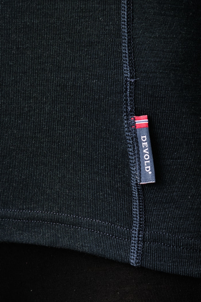 Longsleeve funkcyjny damski z wełny merino Adventure Merino Devold granatowy PDGO.245.228.B