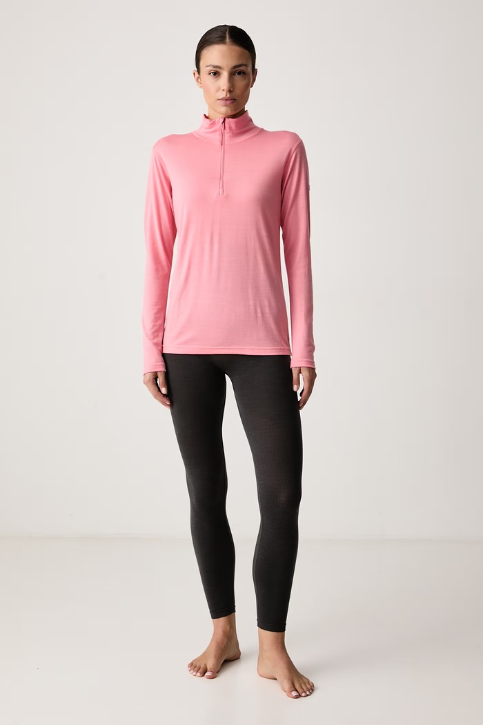 Devold Longsleeve funkcyjny damski z wełny merino Breeze Plus Merino PDGO.183.244.B różowy AW26