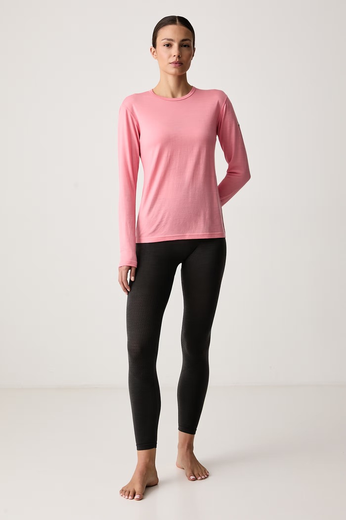 Devold Longsleeve funkcyjny damski z wełny merino Breeze Plus Merino PDGO.183.286.C różowy AW26
