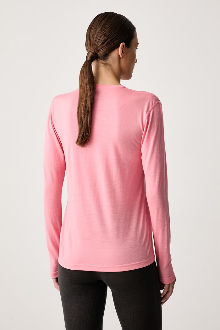 Odzież Devold Longsleeve funkcyjny damski z wełny merino Breeze Plus Merino PDGO.183.286.C różowy