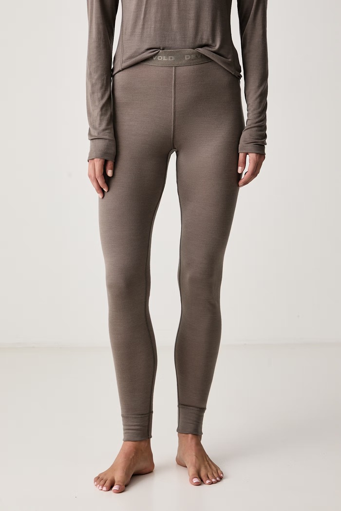 Devold Legginsy funkcyjne damskie wełniane Breeze Merino brązowy PDGO.180.110.A