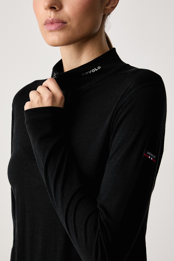 Odzież Devold Longsleeve funkcyjny damski wełniany Breeze Merino PDGO.180.246.A czarny