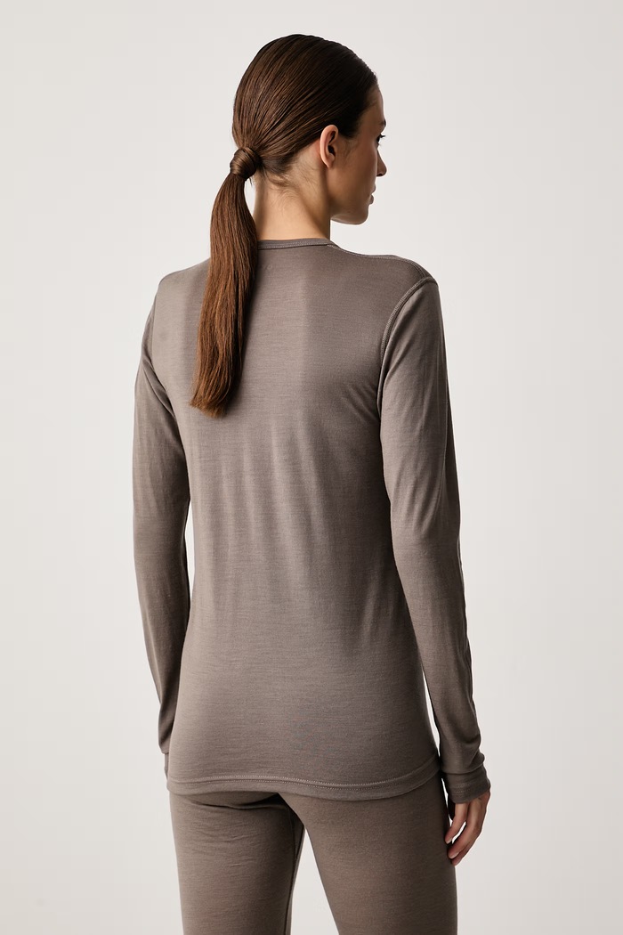 Odzież Devold Longsleeve funkcyjny damski wełniany Breeze Merino PDGO.180.286.A brązowy