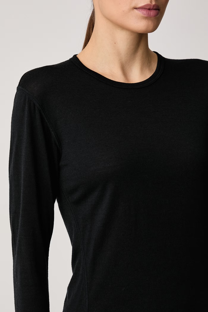 Longsleeve funkcyjny damski wełniany Breeze Merino Devold PDGO.180.286.A czarny