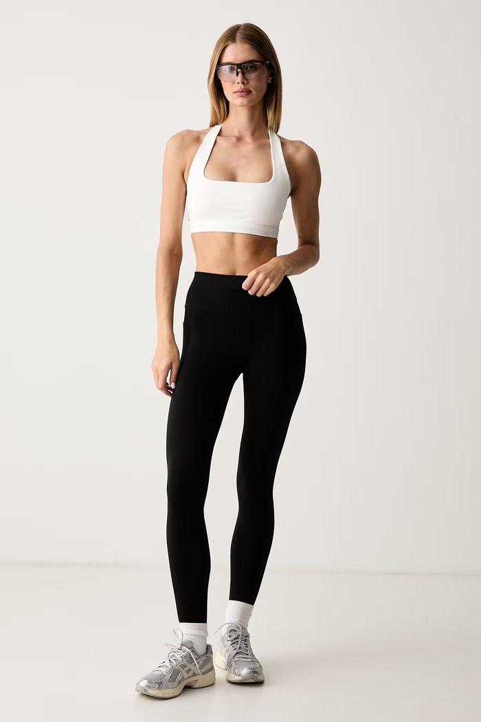 Le Privé Biustonosz sportowy HALTER BRA LP00748 biały AW26
