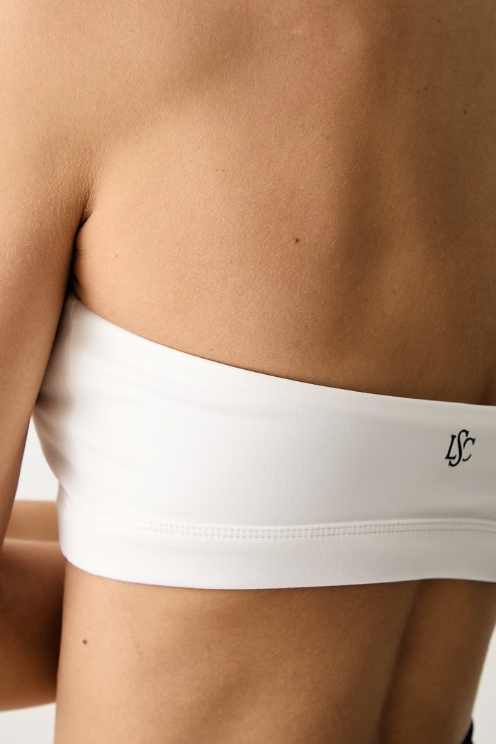 Biustonosz sportowy HALTER BRA Le Privé biały LP00748