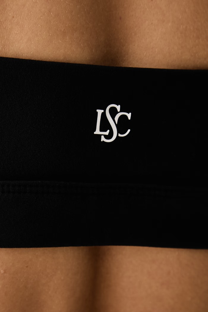 Biustonosz sportowy HALTER BRA Le Privé czarny LP00720