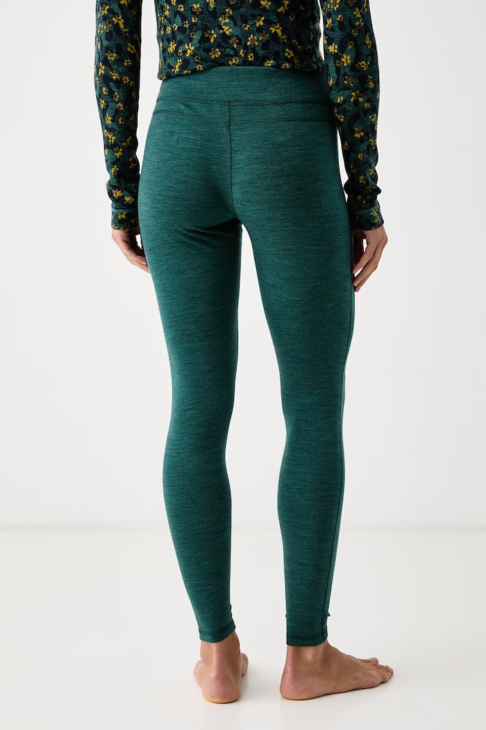 Odzież Smartwool Legginsy funkcyjne damskie z wełny merino SW018809R251 turkusowy