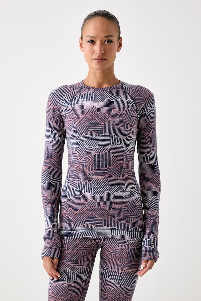Smartwool Longsleeve funkcyjny damski z wełny merino różowy SW016370R401