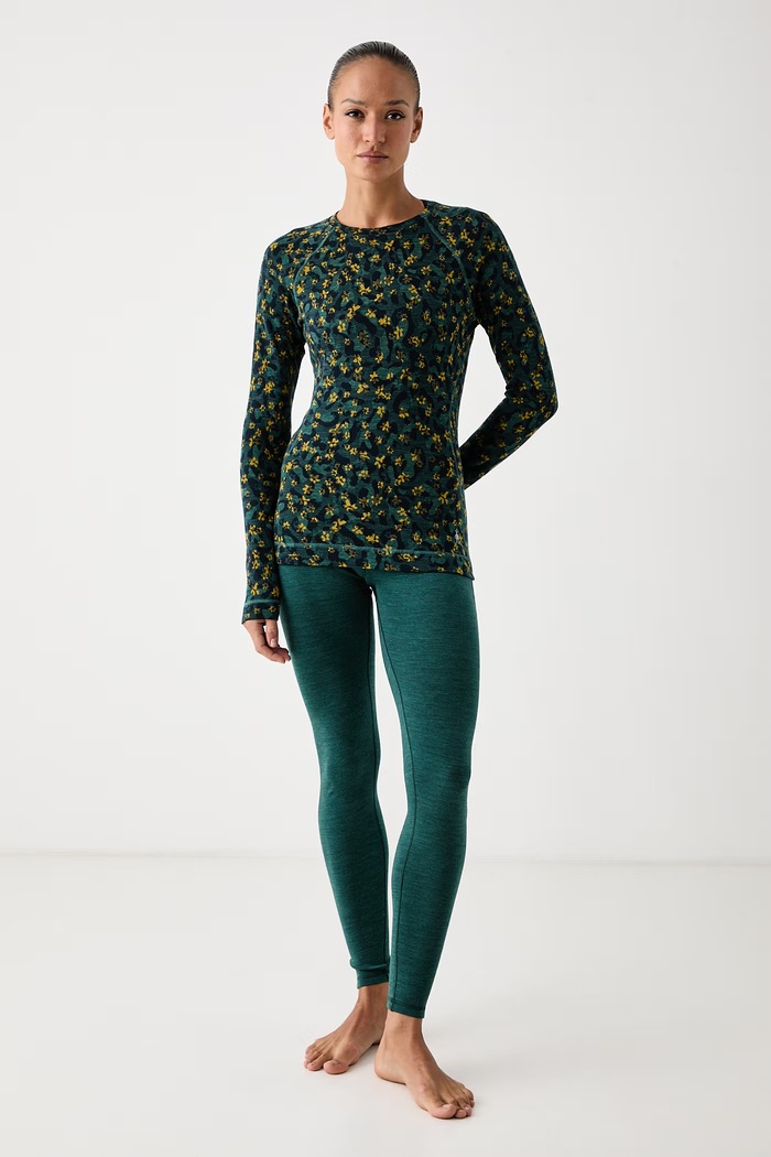 Smartwool Longsleeve funkcyjny damski z wełny merino SW016370R371 turkusowy AW26