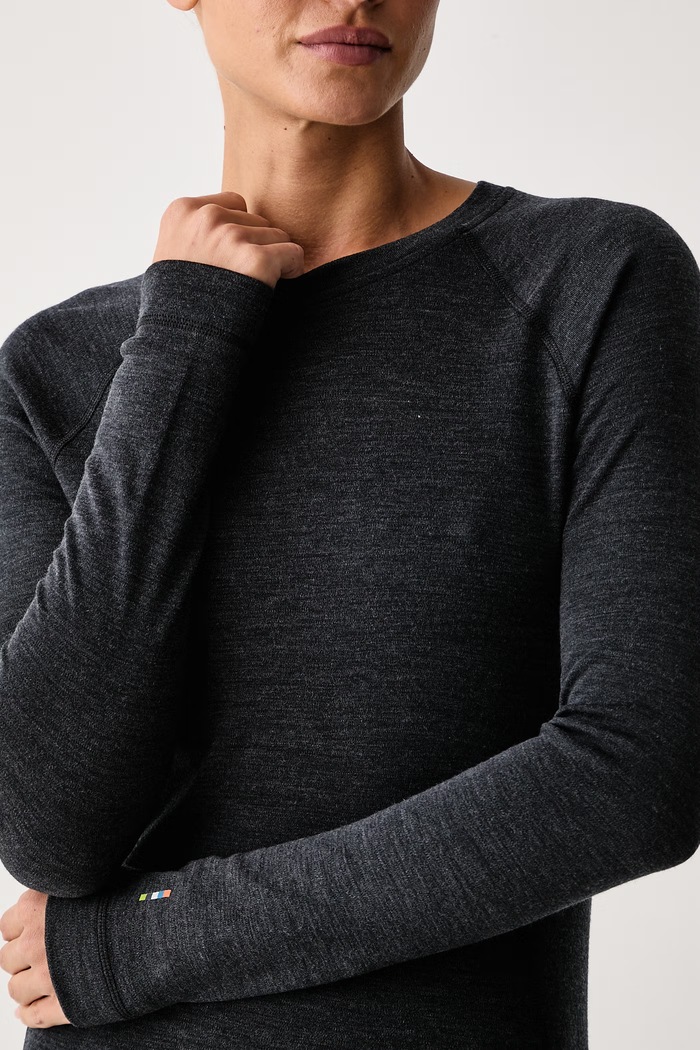 Longsleeve termoaktywny damski z wełny merino Smartwool SW0163700101 szary