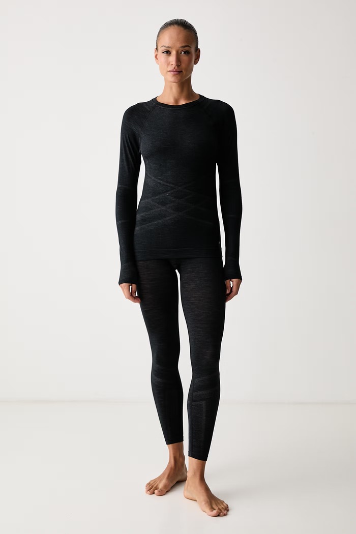 Smartwool Longsleeve termoaktywny damski z wełną merino SW0030550011 czarny AW26
