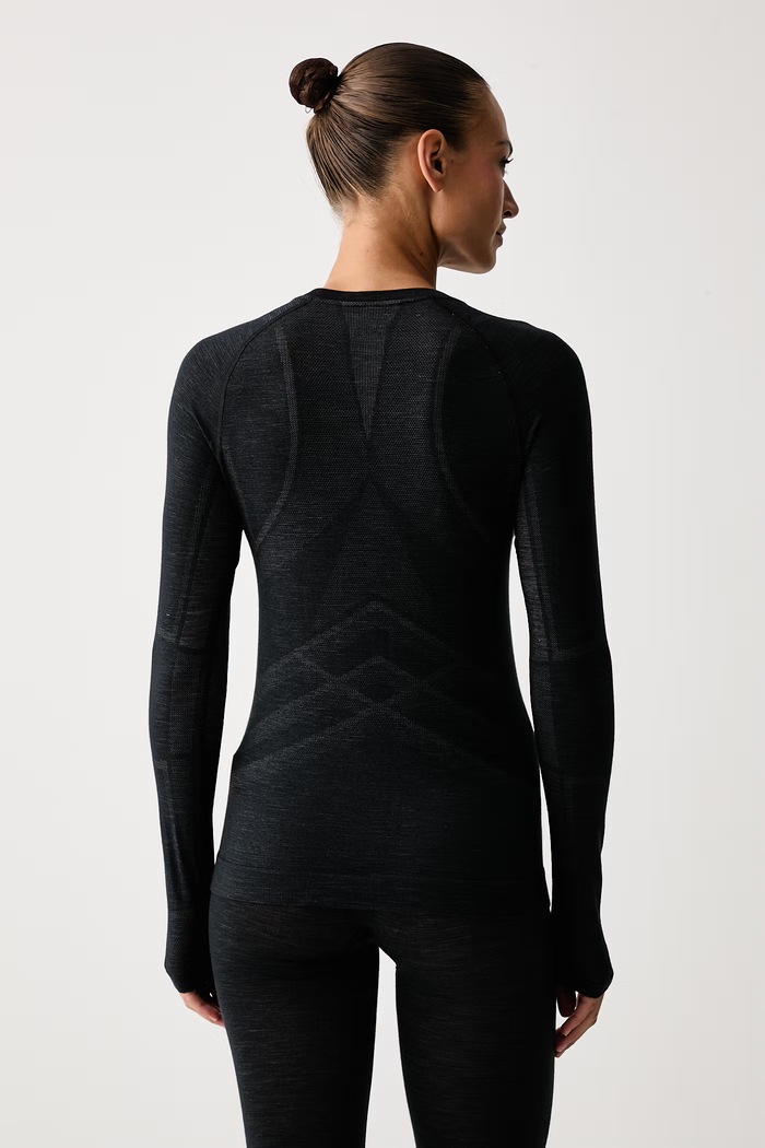 Odzież Smartwool Longsleeve termoaktywny damski z wełną merino SW0030550011 czarny