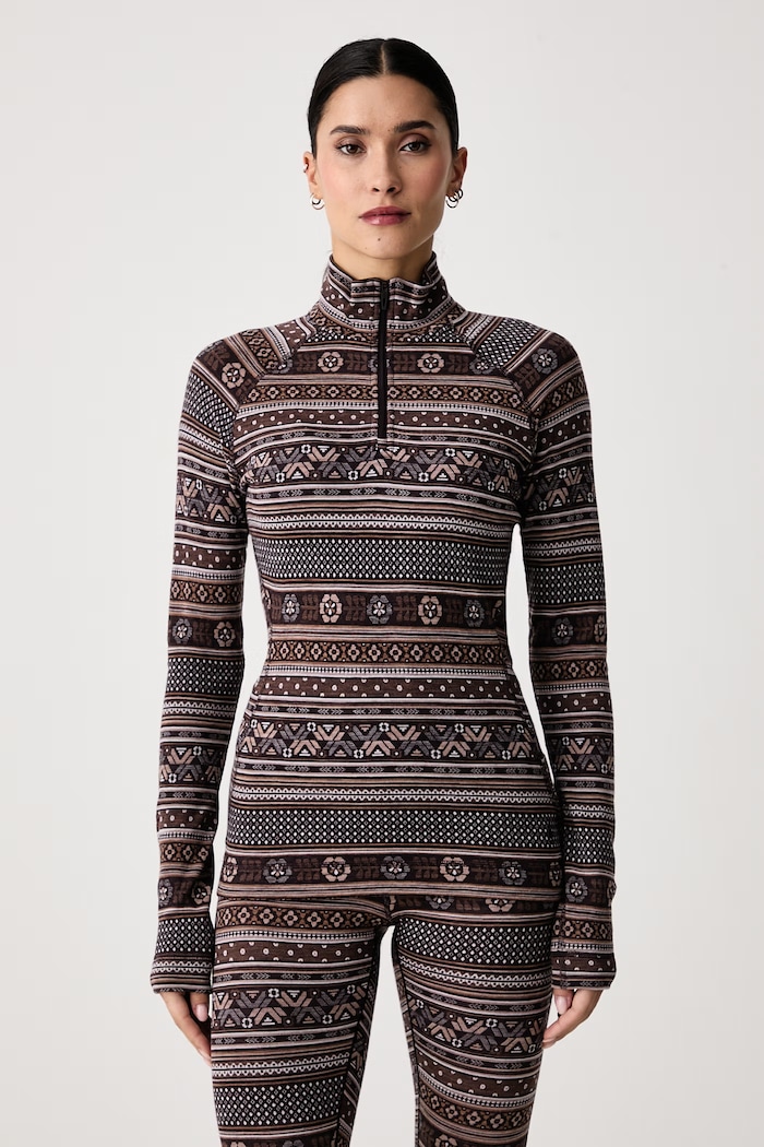 Smartwool Longsleeve termoaktywny damski z wełny merino brązowy SW002829R351