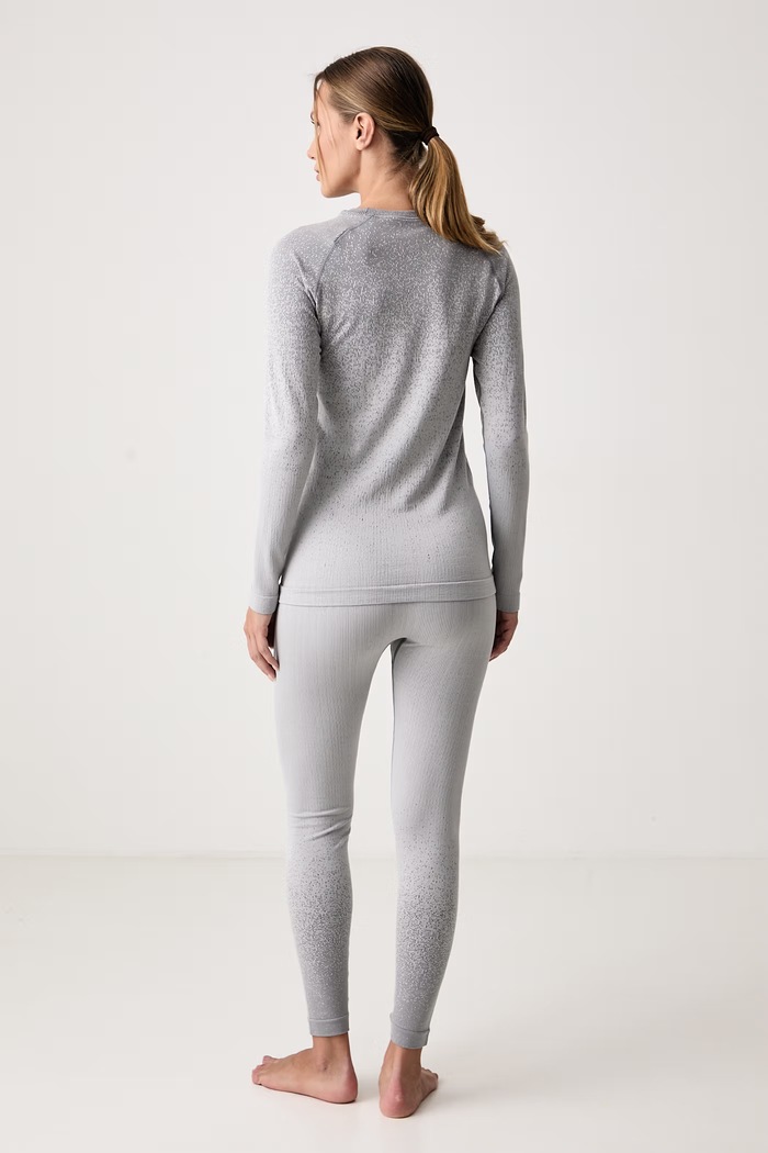 Komplet bielizny termoaktywnej damski z dodatkiem merino Altis Set Merino Viking 500.28.4526 szary
