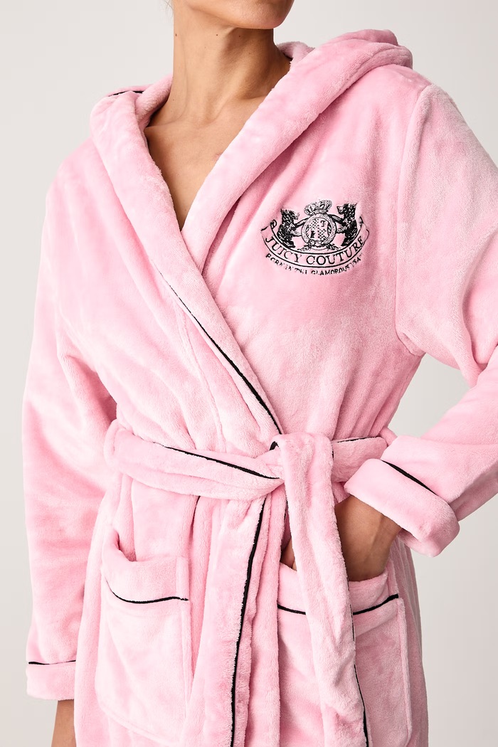 Дрехи Juicy Couture Халат дамски LOTTLE CREST PLUSH JCYRB226857 розов