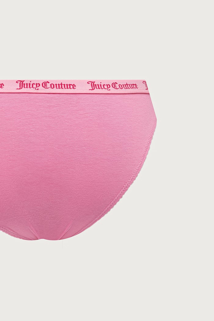 Juicy Couture Nohavičky dámske bavlnené s elastanom DIDDY FEMME COTTON SCALLOPED BRIEF 3-pak JCTBR226956