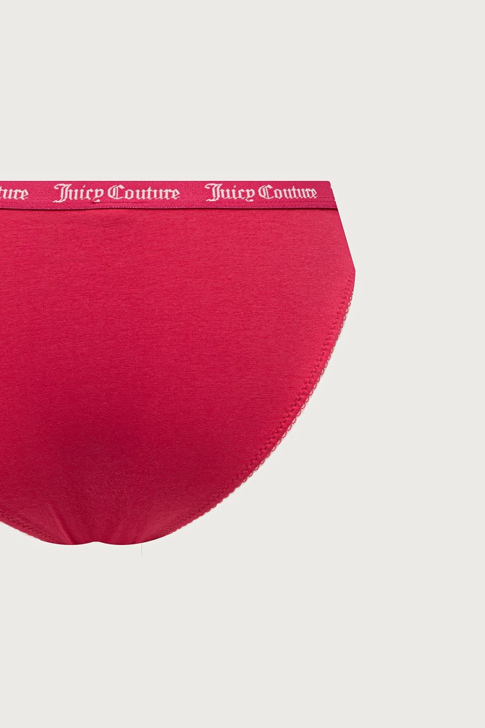 Juicy Couture Nohavičky dámske bavlnené s elastanom DIDDY FEMME COTTON SCALLOPED BRIEF 3-pak JCTBR226956