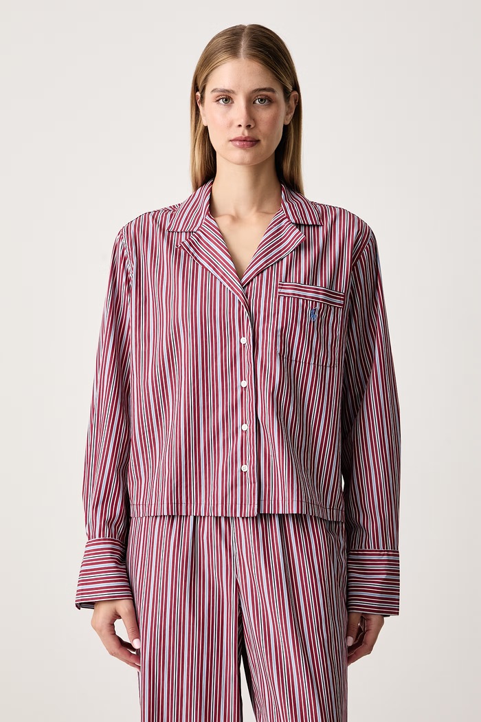 Polo Ralph Lauren Piżama dwuczęściowa damska bawełniana 4P0597 czerwony AW26