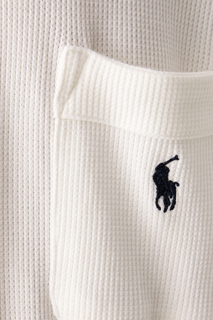 Szlafrok damski z bawełną Polo Ralph Lauren 4P0780 beżowy